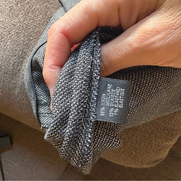 Lafayette 148 heather gray trouser pant, women's size 4 - Picture 3 of 5